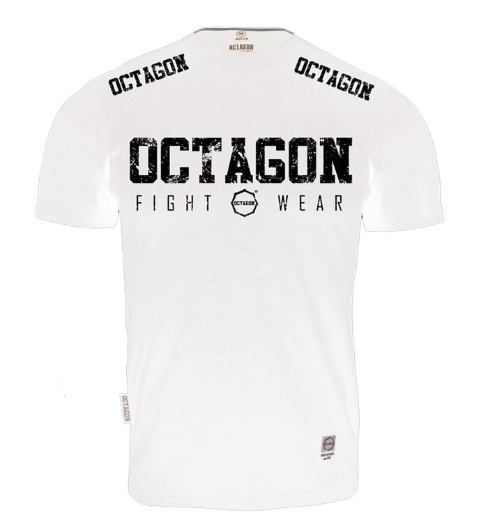 Koszulka męska T-shirt Octagon Fight Wear OCTAGON biała