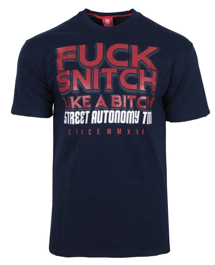 Koszulka t-shirt Street Autonomy Fuck Snitch navy