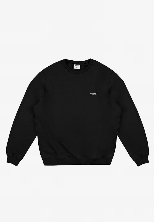 Bluza męska Prosto Infinity Logo crewneck czarna