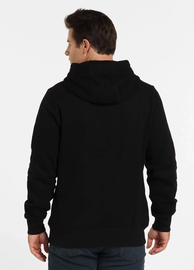 Bluza męska z kapturem Pit Bull Hilltop 25 czarno/czarna
