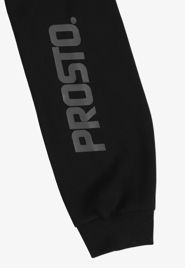 Spodnie dresowe męskie Prosto Matched czarne