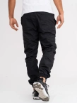 Spodnie męskie Materiałowe Jogger Bojówki Jigga Wear Crown Ripstop Cargo czarne