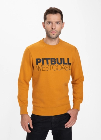 Bluza bez kaptura Pitbull TNT crewneck honey yellow