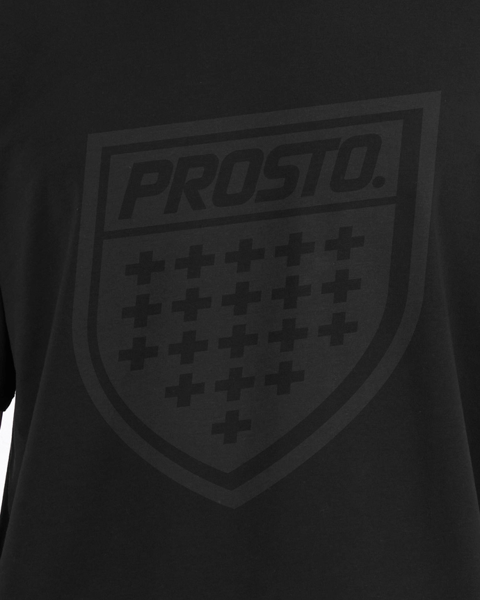 Koszulka męska t-shirt Prosto Shield czarna