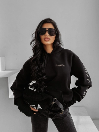 Bluza damska z kapturem Olavoga Wild Season czarna