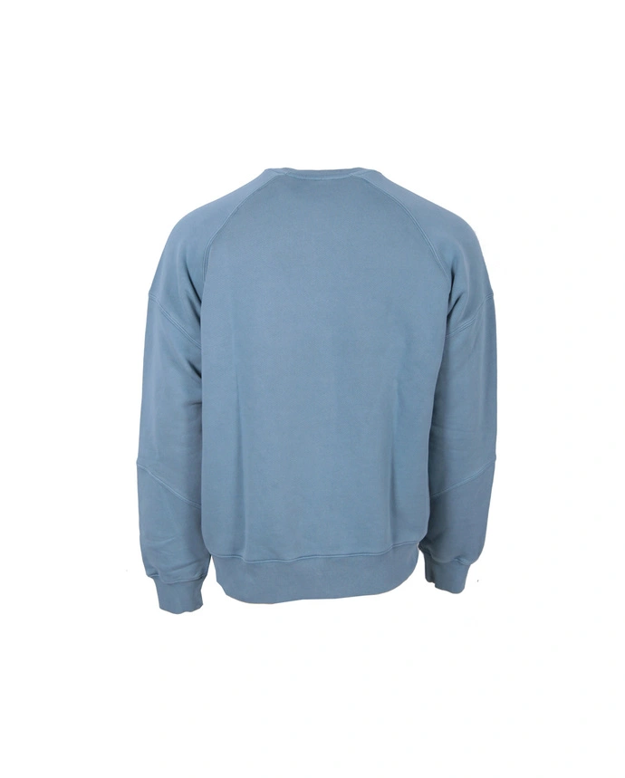 Bluza męska oversize Prosto Klasyk Goth crewneck turkusowa