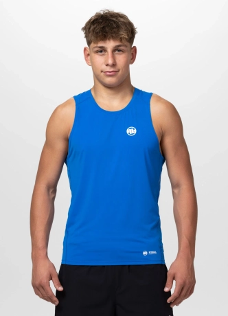 Koszulka męska Tank top Pit Bull Performance Pro+ Runway niebieska
