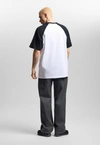 Koszulka męska t-shirt oversize Prosto Harvard biała