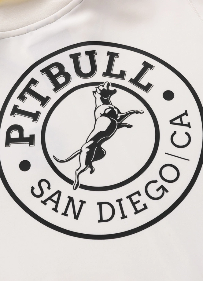 Komplet męski dresowy Pit Bull San Diego CA złamana biel