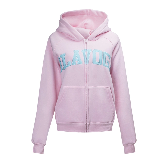 Bluza damska z kapturem Olavoga Iris różowa