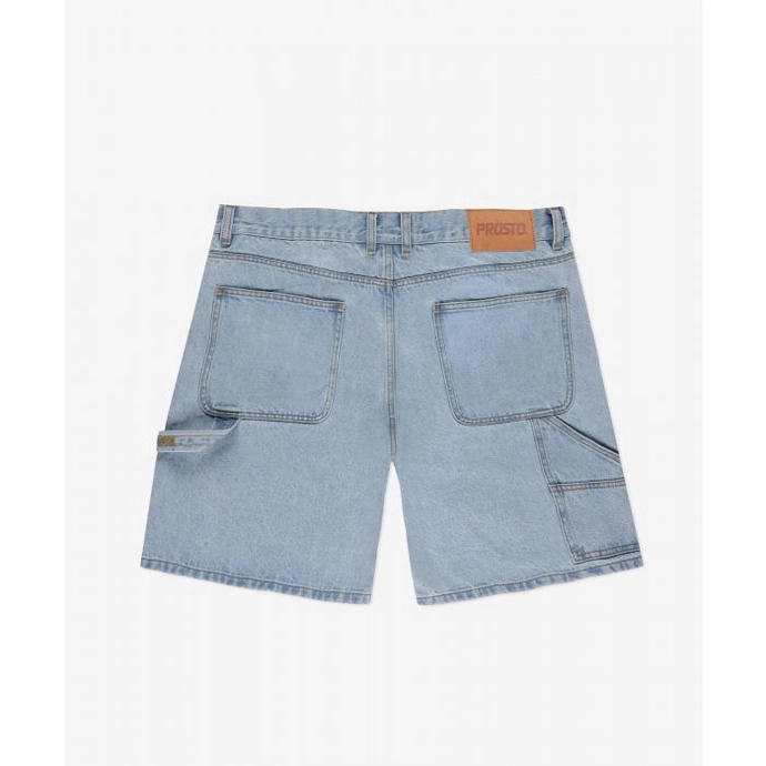 Spodenki męskie jeansowe Prosto Zaxx Baggy jasno niebieskie