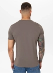 Koszulka męska T-Shirt Pit Bull Pitbull USA CAL Slim Fit taupe