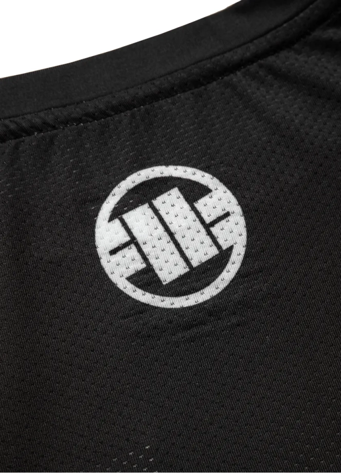 Koszulka męska T-shirt Pit Bull Mesh Performance Pro Plus Net Camo II czarna