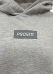 Bluza męska z kapturem oversize Prosto Box szara