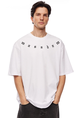 Koszulka męska t-shirt Mass Dnm Bergen biała