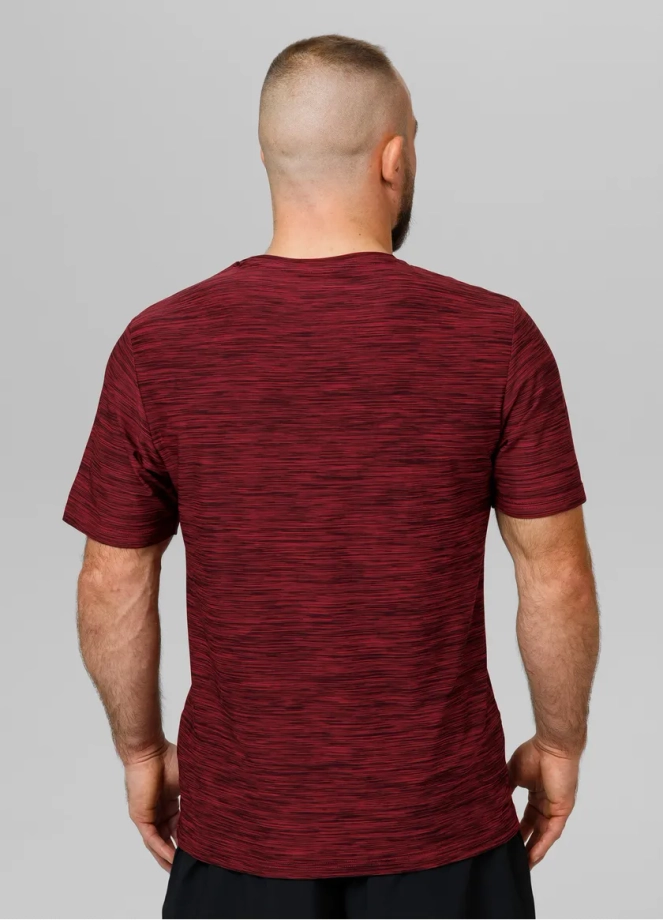 Koszulka T-shirt Pit Bull Performance Pro+ Casual Sport Hilltop bordowa