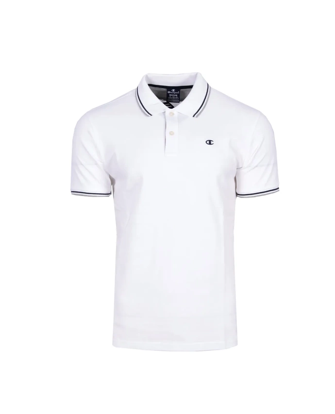 Koszulka Polo Champion Small Logo Stripe biała