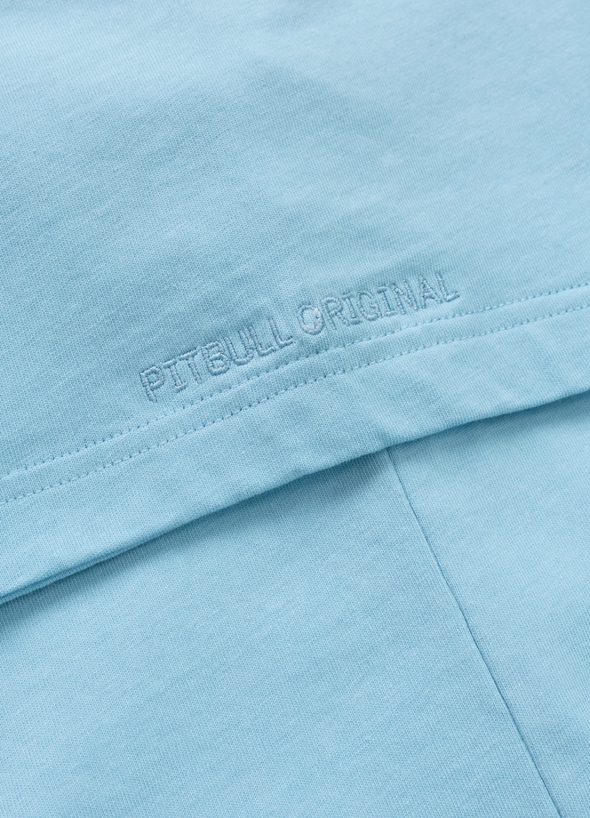 Koszulka męska T-Shirt oversize Pitbull Graffiti Loose Fit jasno niebieska