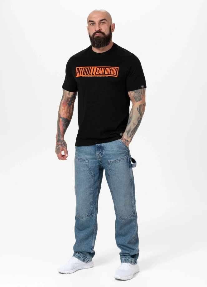 Koszulka męska T-Shirt Pitbull Eighty Nine Dog czarna