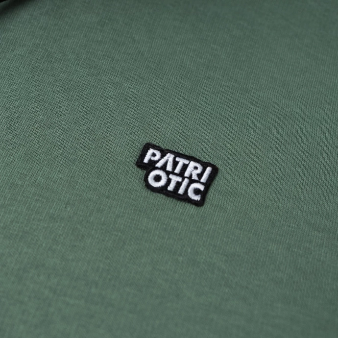 Bluza męska z kapturem Patriotic Cls App Tape zielona