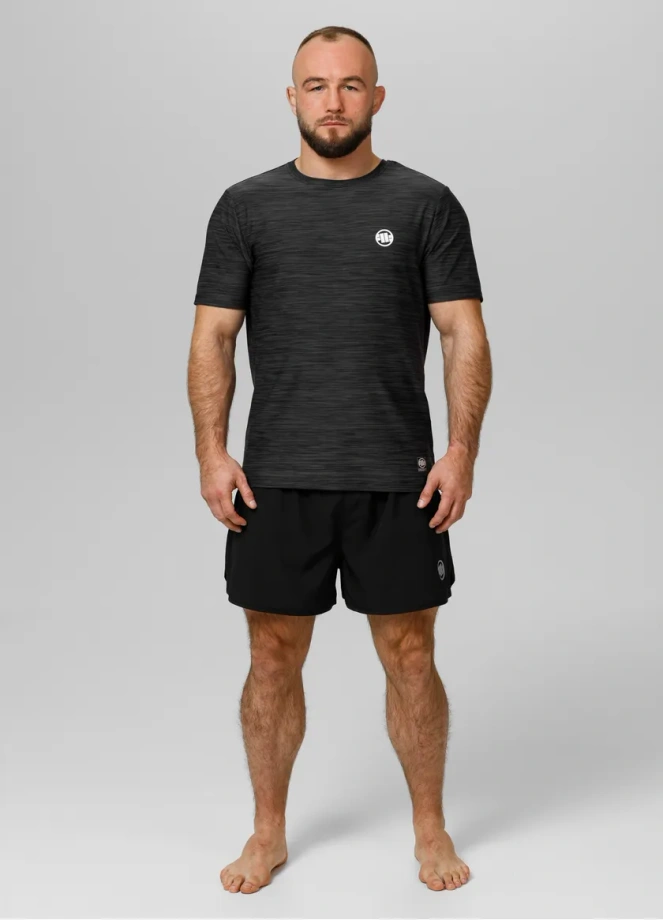 Koszulka męska T-shirt Pit Bull Performance Pro+ Casual Sport Small Logo czarna