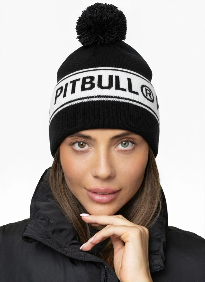 Czapka zimowa Pit Bull Beanie Vermel Pitbull R czarno/biała