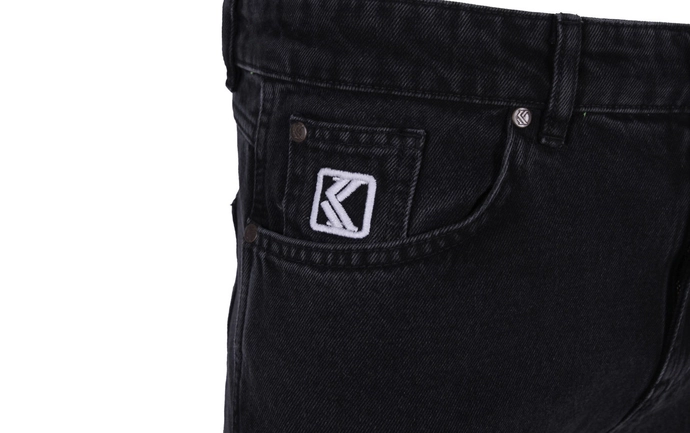Spodnie męskie jeansowe BAGGY Karl Kani KK Small Signature Five Pocket Deni vintage czarne