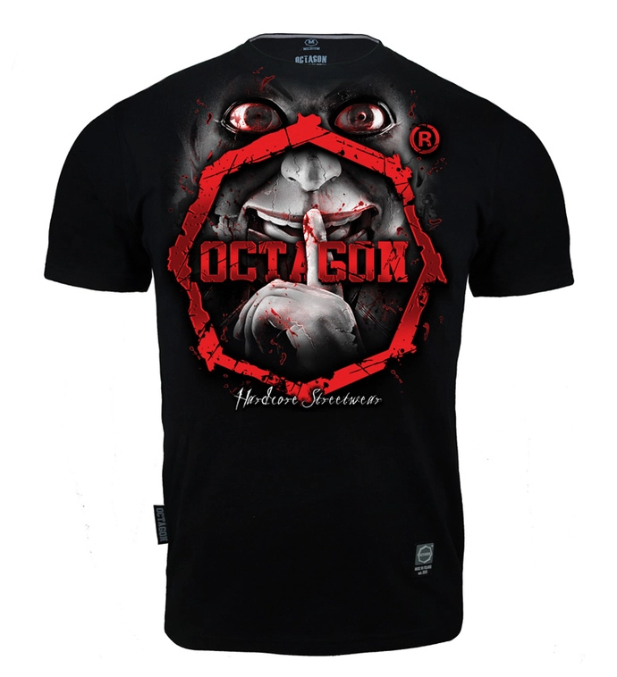Koszulka męska T-shirt Octagon Be Quiet or Be Dead czarna