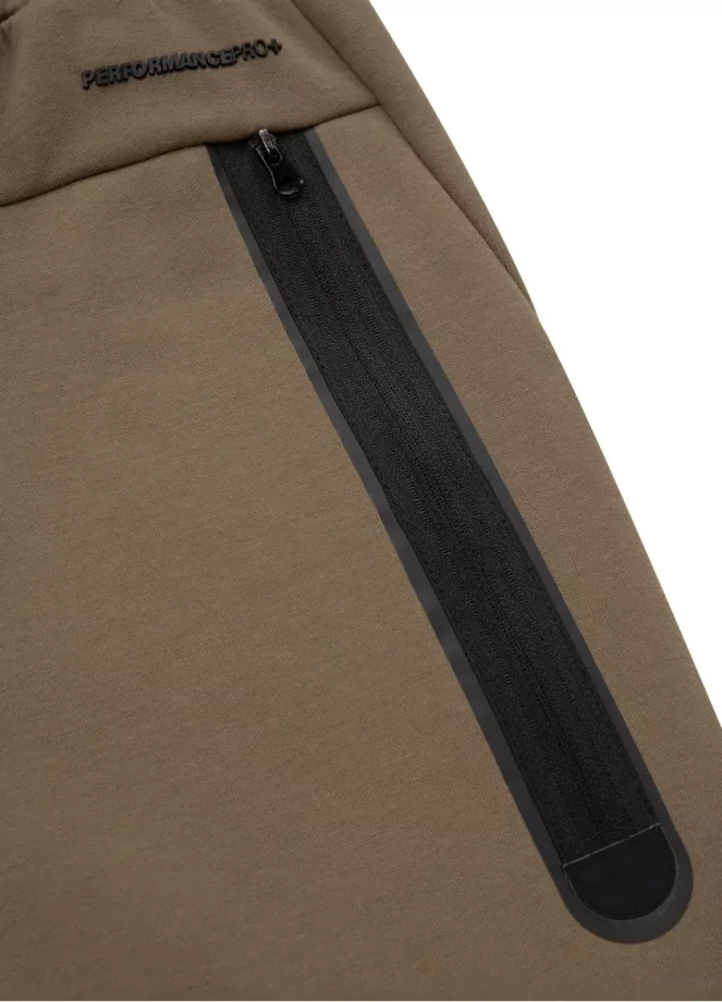 Spodnie dresowe męskie Pitbull Pit Bull West Coast Dolphin brązowe