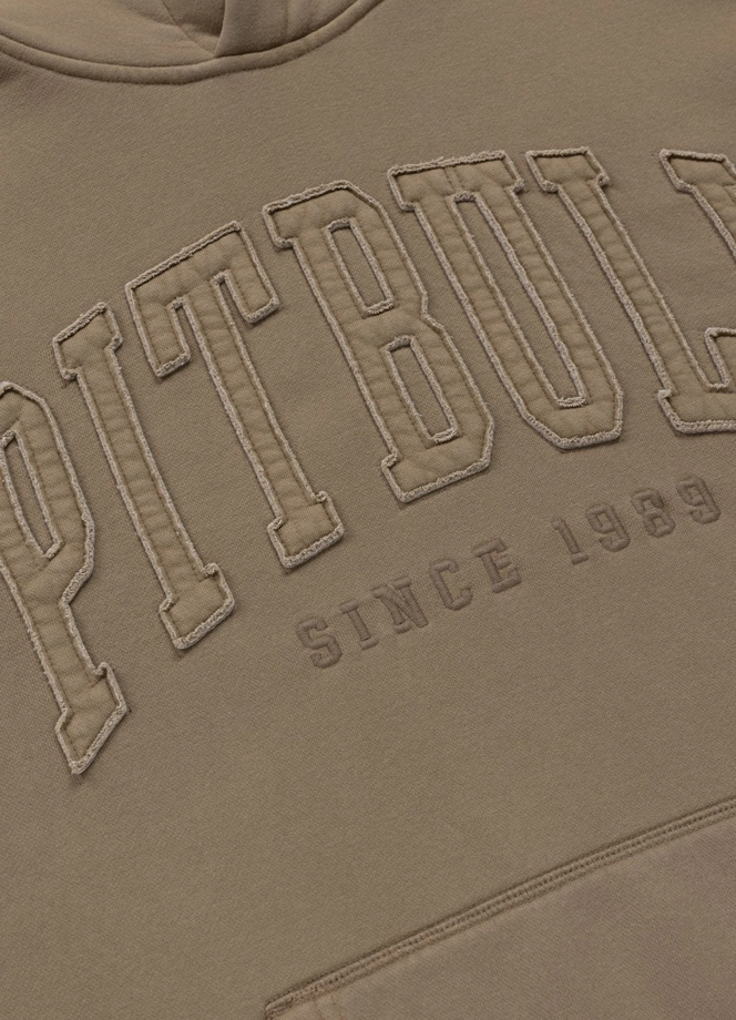 Bluza męska z kapturem Pit Bull Orlando brązowa