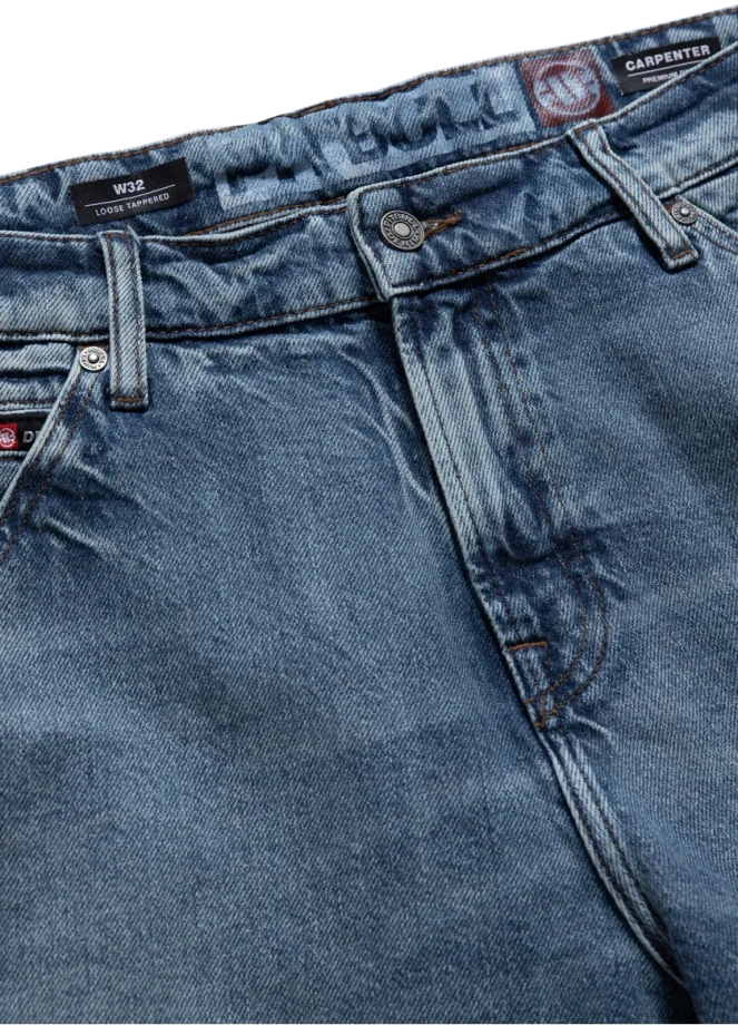 Spodenki szorty jeans męskie Pitbull Carpenter niebieskie