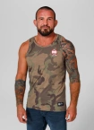 Koszulka męska tank top Pitbull Small Hilltop woodland camo