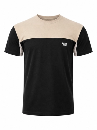 Koszulka męska T-shirt Patriotic Cls Mini Shoulder beżowa/czarna