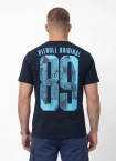 Koszulka męska T-Shirt Pitbull Eighty Nine Dog granatowa