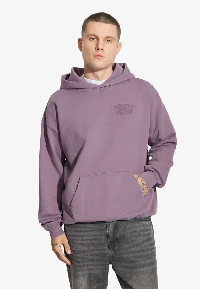 Bluza męska z kapturem Prosto Flathead sprany fiolet