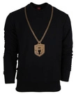 Bluza bez kaptura Street Autonomy Kajdan black/gold