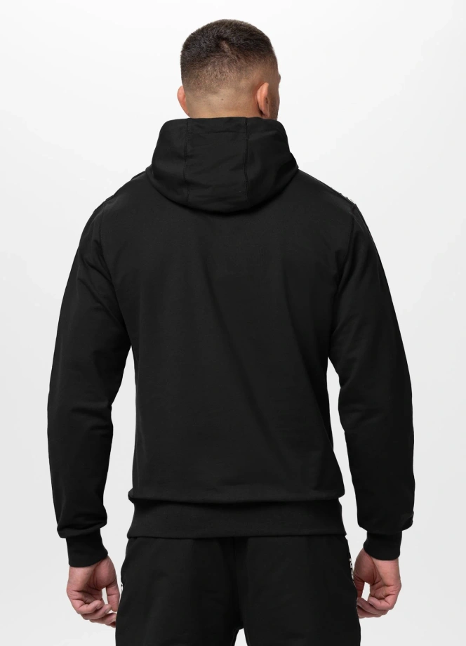 Bluza męska z kapturem Pit Bull Tape Parker czarna