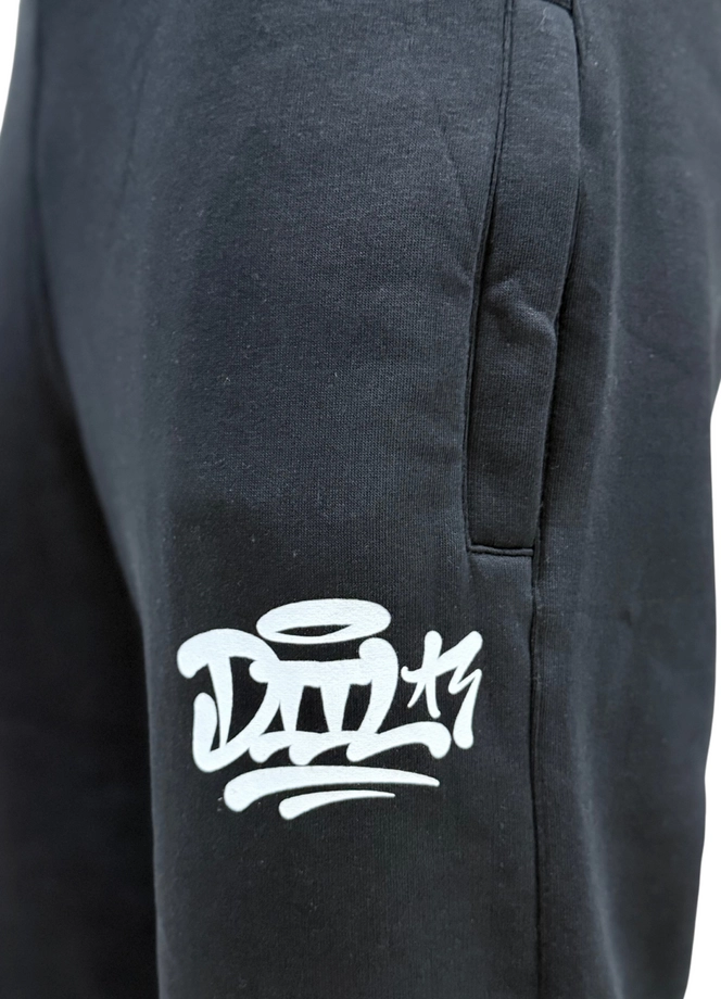 Spodnie męskie dresowe baggy Diil Tag Small czarne