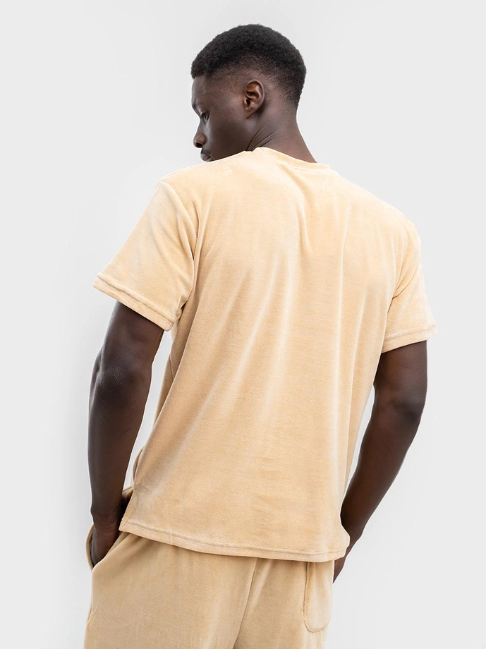 Komplet dresowy męski welur Jigga Wear Classic Velour beżowy