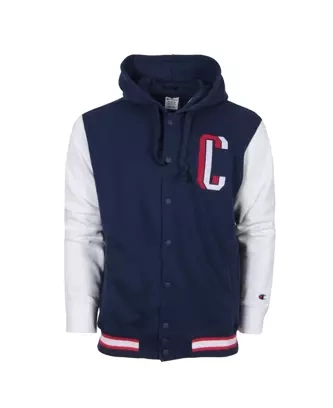 Bluza męska z kapturem Champion Bomber Jacket hooded niebieska