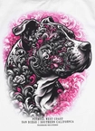 Koszulka damska T-shirt Pit Bull Tattoo biała