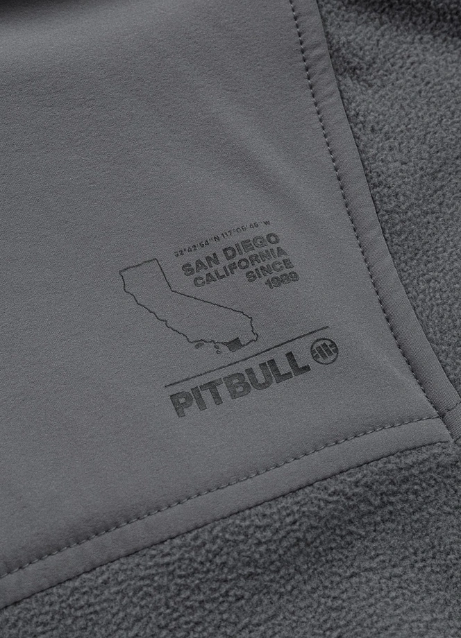 Bluza męska polarowa rozpinana Pit Bull Cameron grafitowa