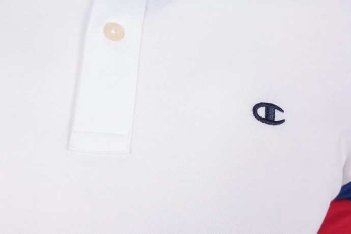 Koszulka męska Polo Champion lampas biała