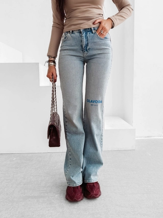 Spodnie damskie jeans Olavoga Zoio jasno niebieskie