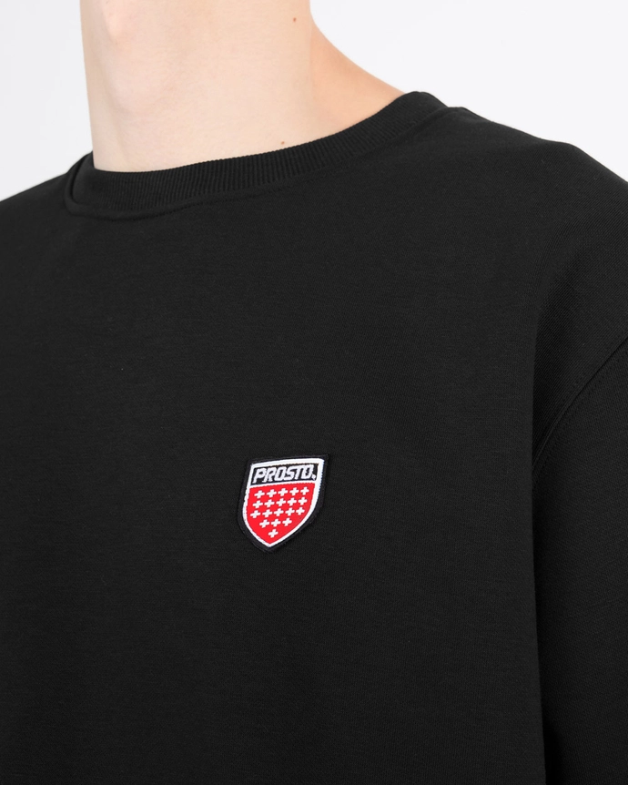 Bluza męska Prosto Shield crewneck czarna