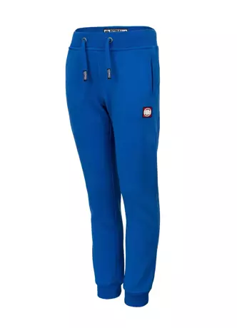 Spodnie dresowe dziecięce Pit Bull Moss Hilltop Pitbull niebieskie