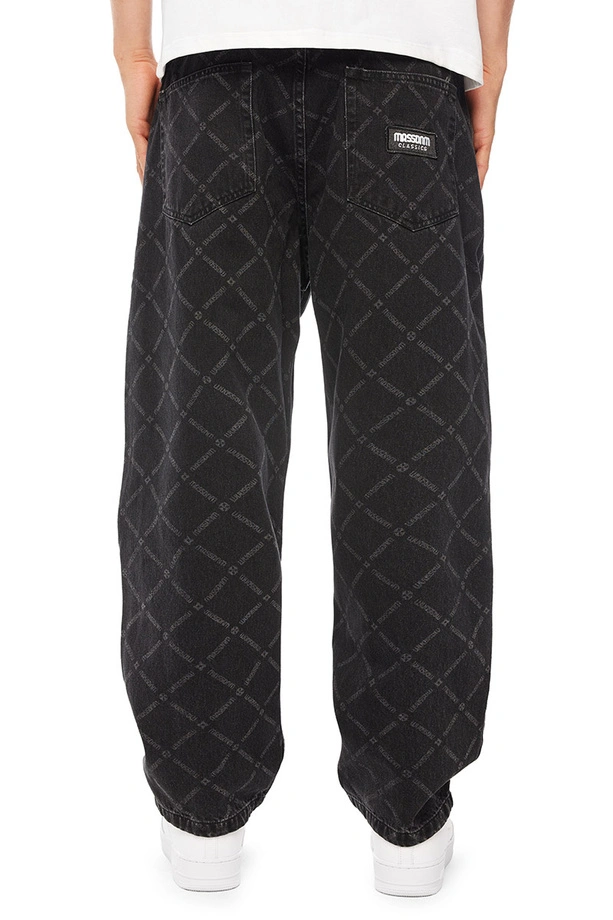 Spodnie męskie Jeans Extra Baggy Mass Denim Monogram czarne