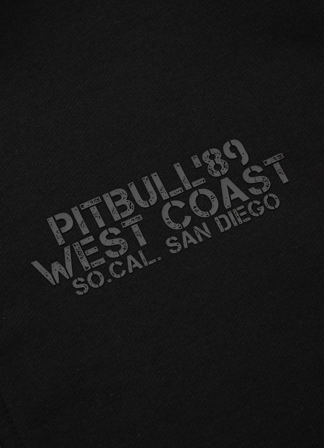 Bluza męska z kapturem Pitbull Pit Bull Driving ZIP czarna