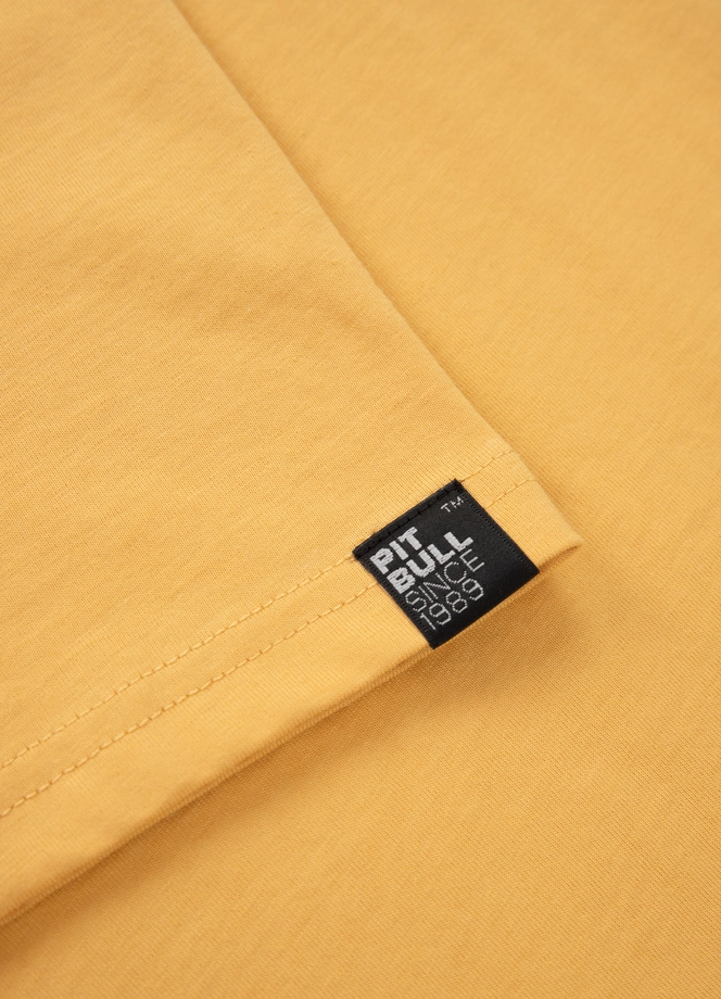 Koszulka męska T-Shirt Pit Bull Pitbull Skull Surf żółta