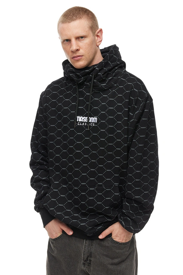 Bluza męska z kapturem Mass Dnm Biarritz czarna